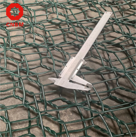 Dark Green PVC Coated Hexagonal Gabion Wire Mesh