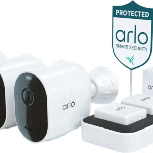 Arlo - Pro 5S 2K 3 Camera Indoor/Outdoor Wireless Spotlight Security Camera Bundle